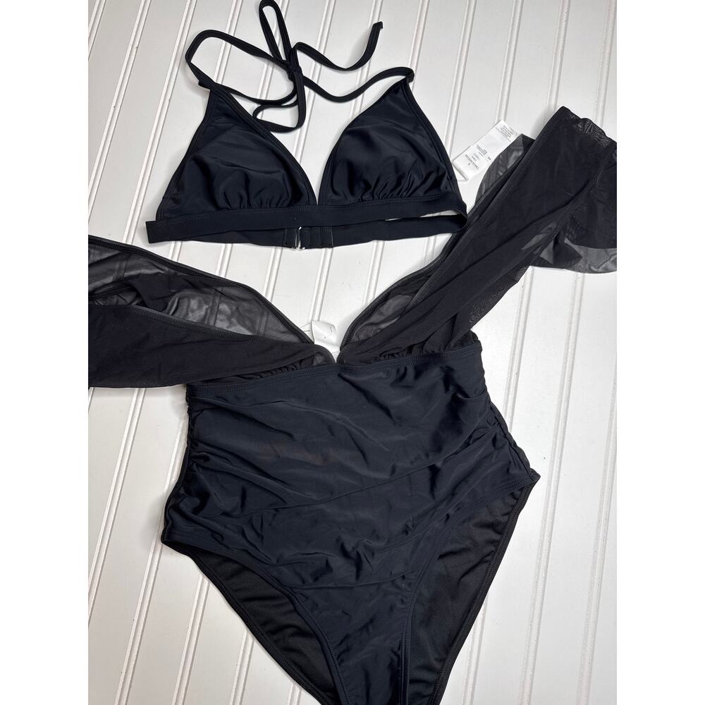 NWT Cupshe Lot of 2 Two Piece Swimsuits 2-PC Bathing Suit Swim Beach Paddle S - Picture 6 of 8